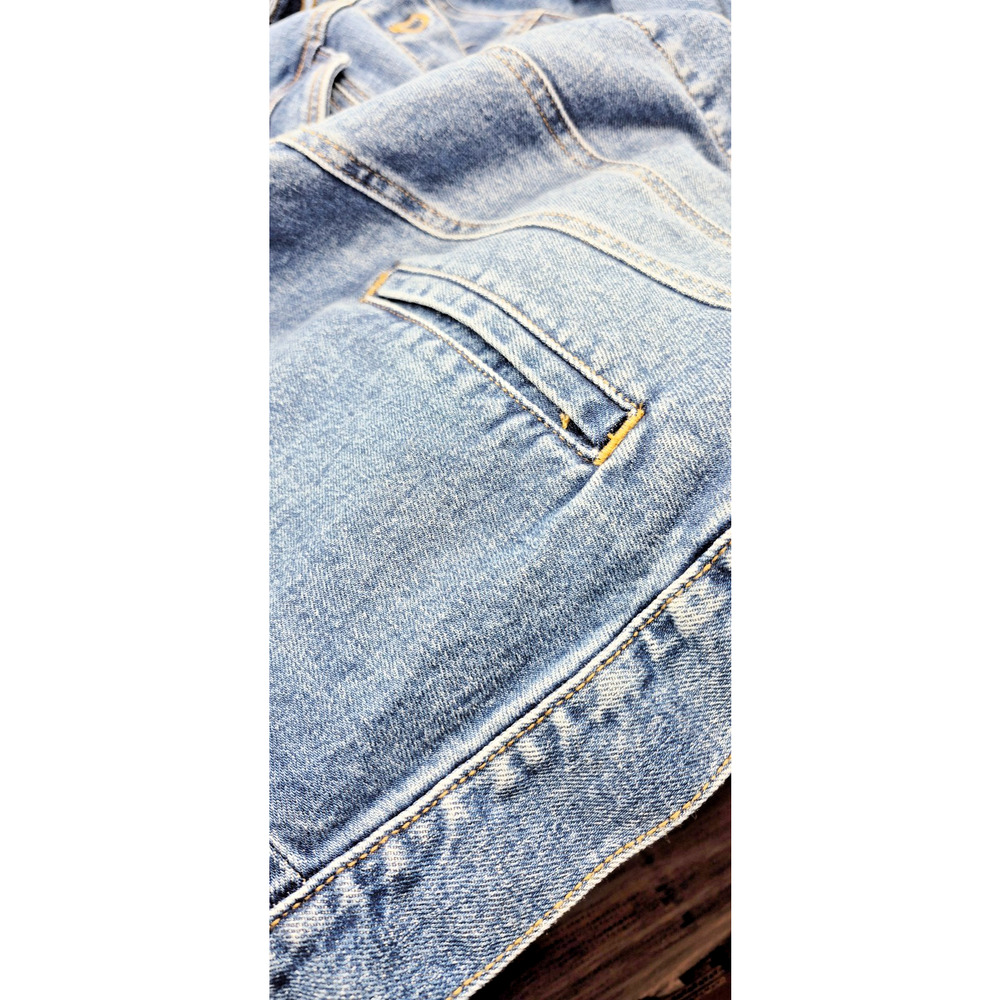 Lane Bryant Denim Jean Jacket Cropped Front Flap Pockets Size 20 12924-0995 - Picture 7 of 12